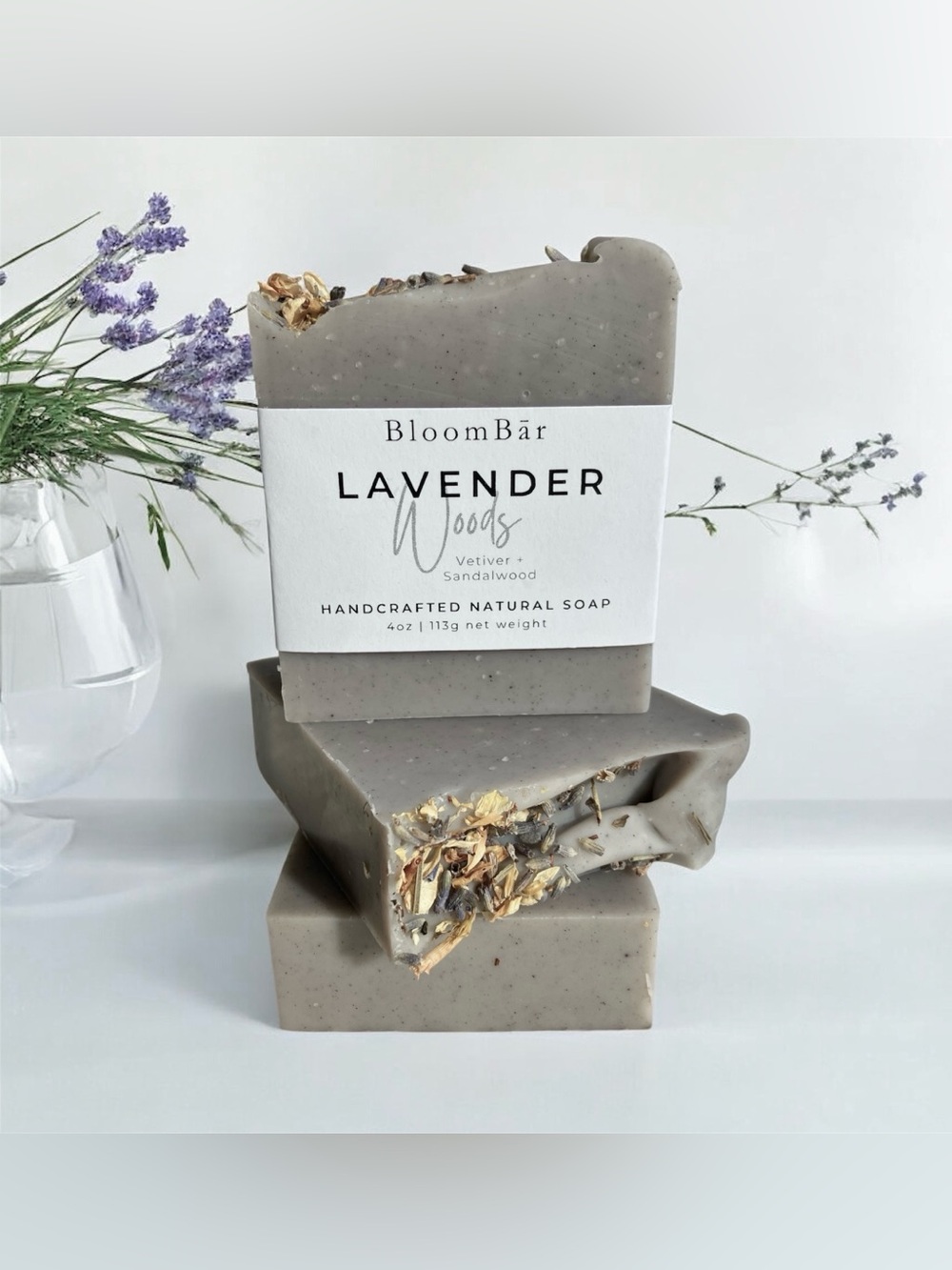 Lavender Vetiver | Handcrafted Body Soap Bar - Set of 2